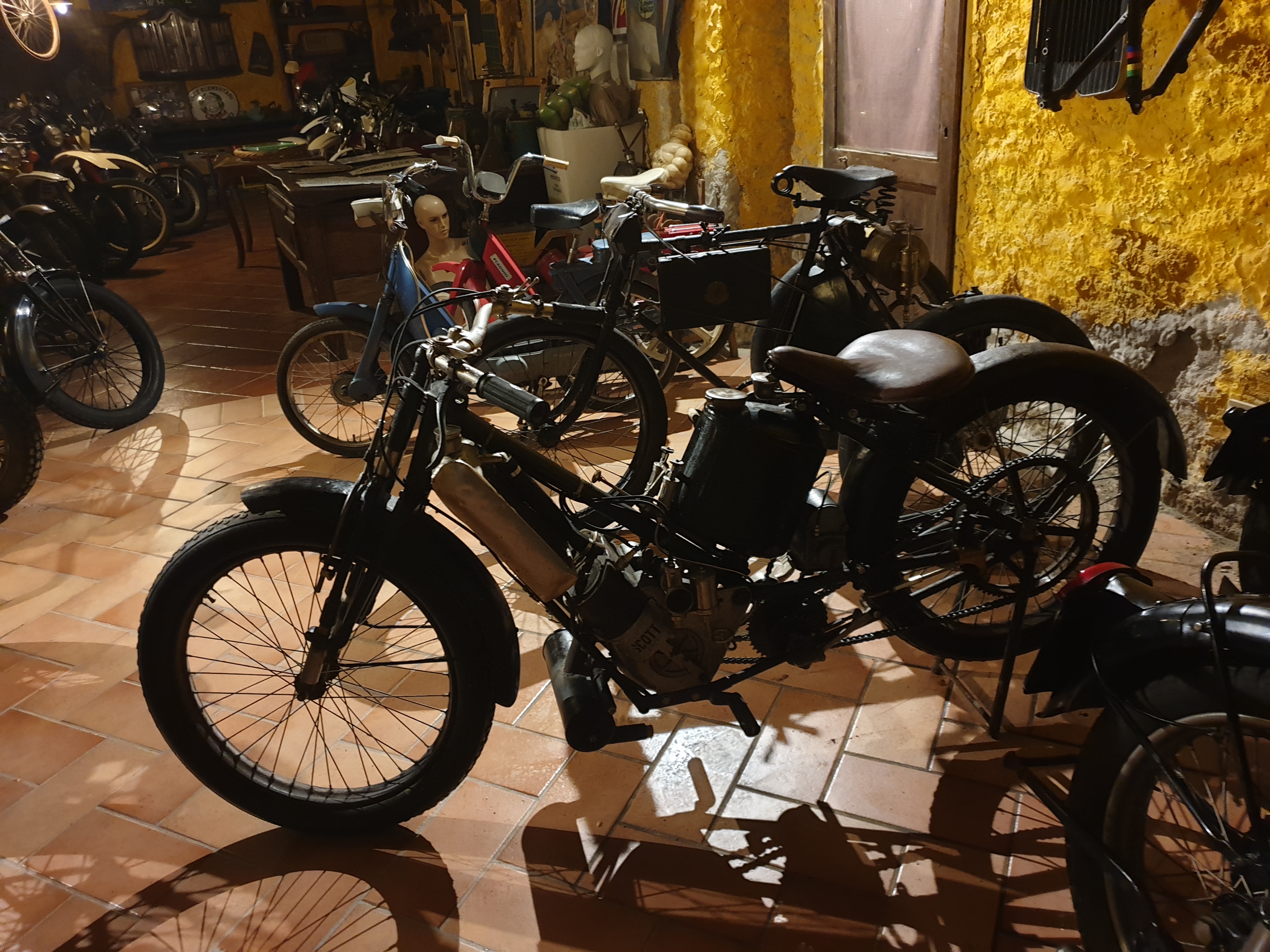 WHAT a super hotel, lovely folks and look at their motorbike collection wow!